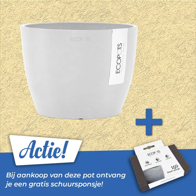 Pot stockholm d16cm puur wit - afbeelding 1