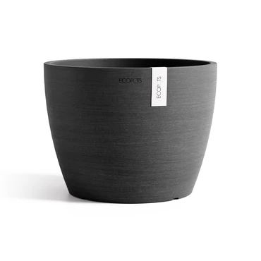 Pot stockholm d24cm donkergrijs, Ecopots, tuincentrumoutlet.com