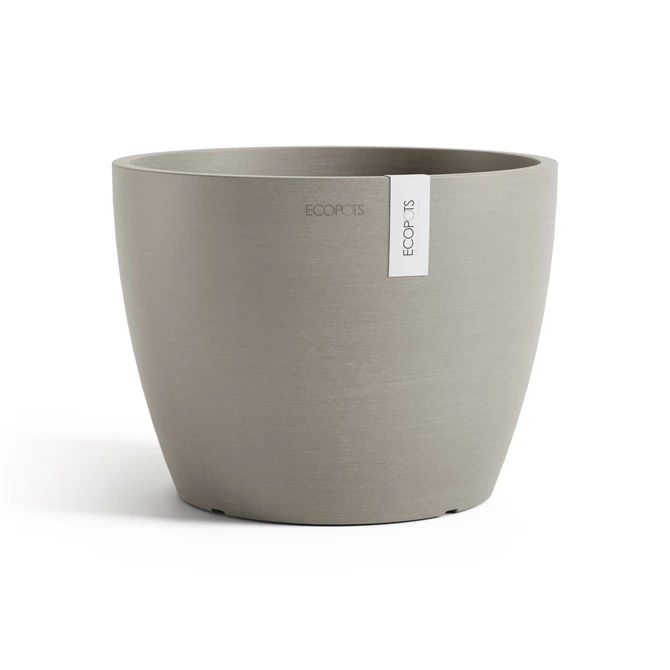 Pot stockholm d24cm taupe, Ecopots, tuincentrumoutlet.com