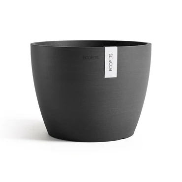 Pot stockholm d31cm donkergrijs, Ecopots, tuincentrumoutlet.com
