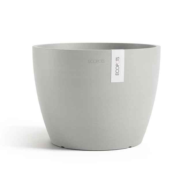 Pot stockholm d31cm puur wit, Ecopots, tuincentrumoutlet.com