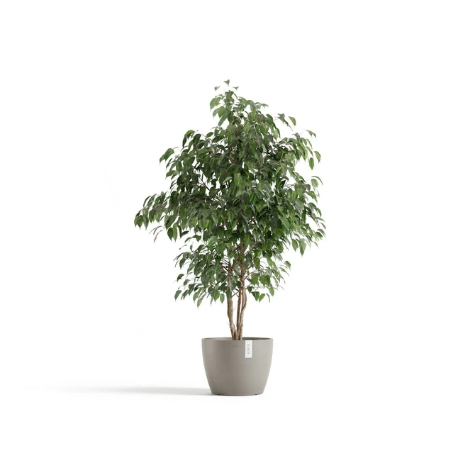 Pot stockholm d31cm taupe sfeerfoto, Ecopots, tuincentrumoutlet.com