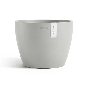 Pot stockholm d31cm witgrijs, Ecopots, tuincentrumoutlet.com