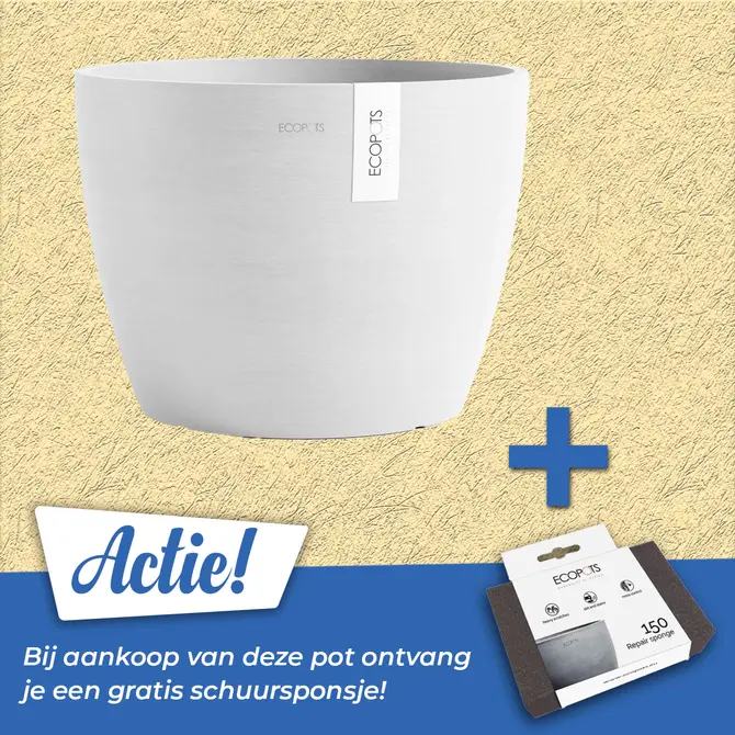 Pot stockholm d45cm puur wit - afbeelding 1