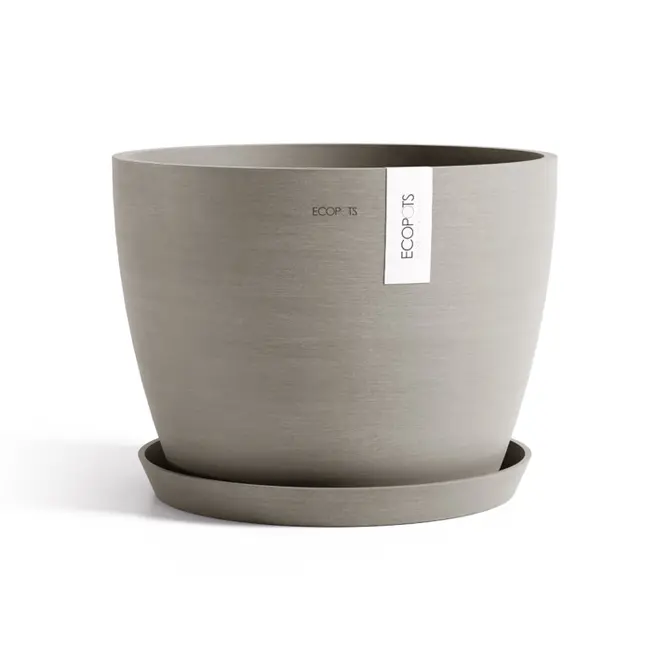 Pot stockholm d45cm taupe sfeer, Ecopots, tuincentrumoutlet.com