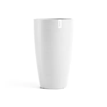 Pot stockholm high h60cm puur wit, Ecopots, tuincentrumoutlet.com