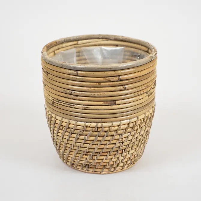Pot streep lombok d21h20cm naturel