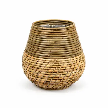 Pot streep lombok d24h25cm naturel, Van der Leeden, Tuincentrumoutlet.com