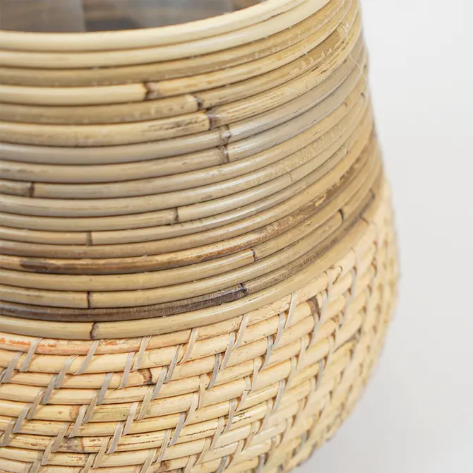 Pot streep lombok d24h25cm naturel - afbeelding 2
