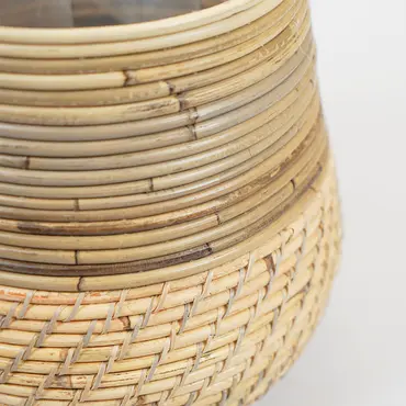 Pot streep lombok d24h25cm naturel - afbeelding 2