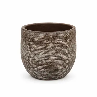 Pot tokio d16h14cm bruin, HS Potterie, tuincentrumoutlet.com