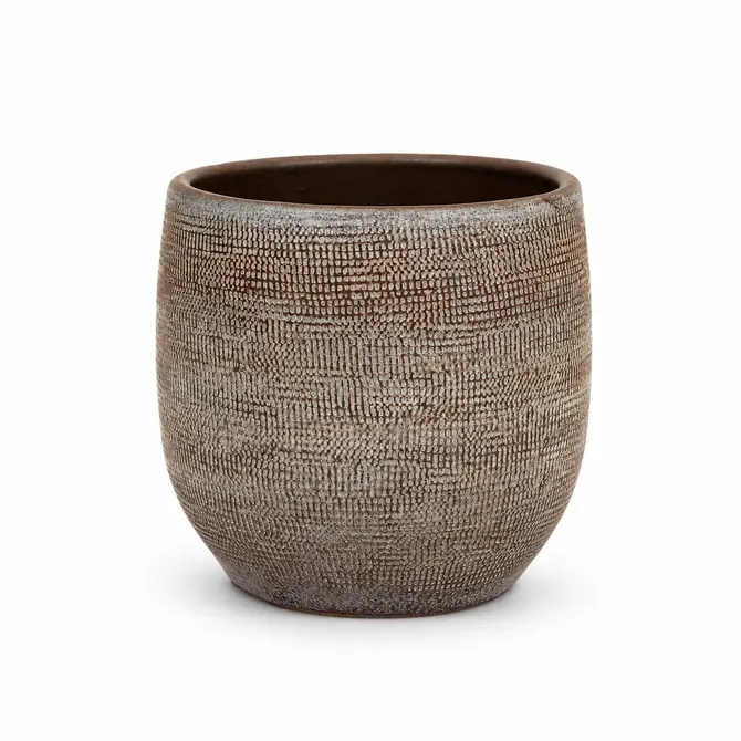 Pot tokio d20h18cm bruin, HS Potterie, tuincentrumoutlet.com