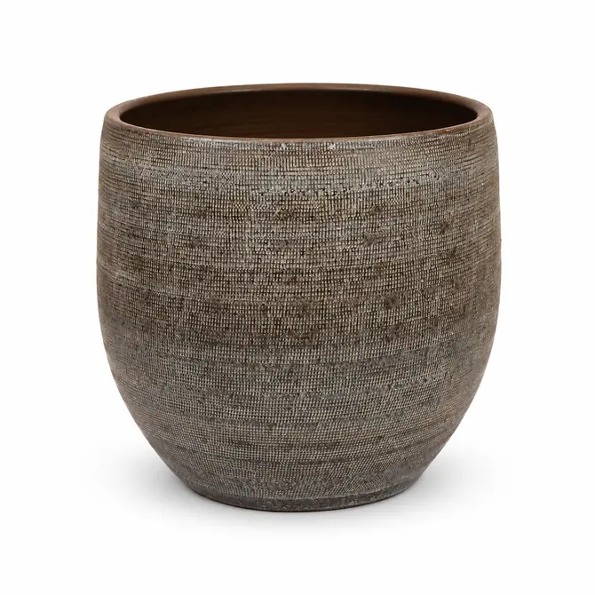 Pot tokio d39h36cm bruin, HS Potterie, tuincentrumoutlet.com