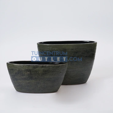 Pot Tokio boot groen - Ø16 H33cm sfeer, HS Potterie, Tuincentrum Outlet
