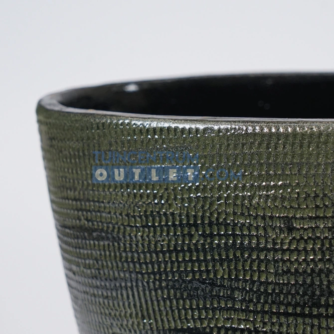 Pot Tokio boot groen - Ø16 H33cm detail, HS Potterie, Tuincentrum Outlet