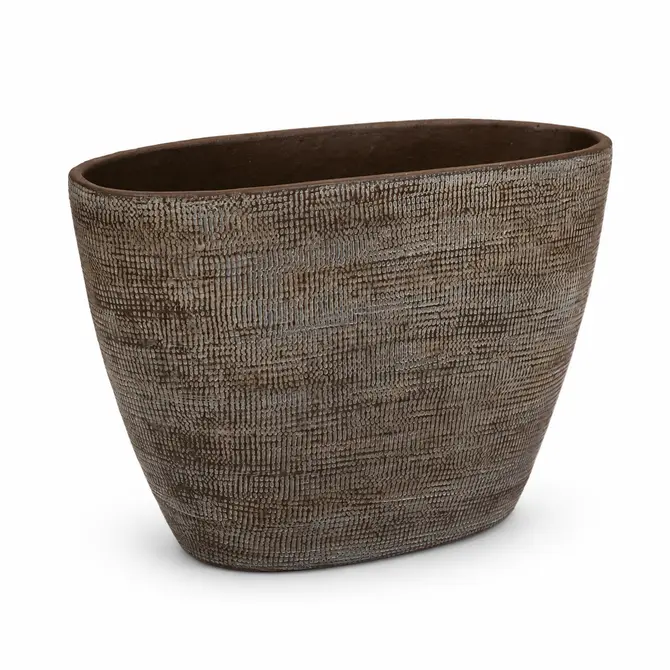 Pot tokio ovl 33x16x23cm bruin, HS Potterie, tuincentrumoutlet.com