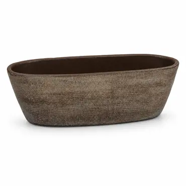 Pot tokio ovl 38x14x12cm bruin, HS Potterie, tuincentrumoutlet.com