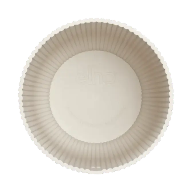 Pot vibes fold d22cm linnen wit binnenkant, Elho, tuincentrumoutlet.com