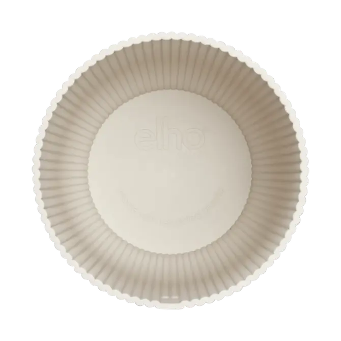Pot vibes fold d47cm linnen wit binnenkant, Elho, tuincentrumoutlet.com