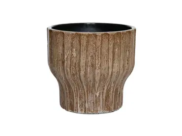 Pot vigo d14h13cm bruin, HS Potterie, tuincentrumoutlet.com