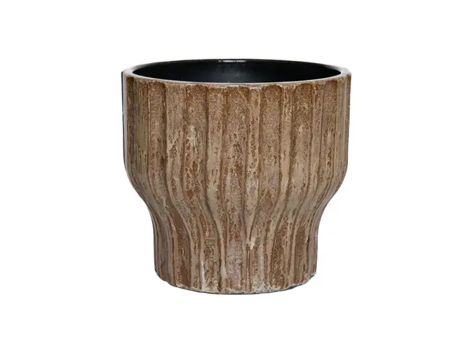 Pot vigo d20h18cm bruin, HS Potterie, tuincentrumoutlet.com