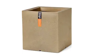 Pot vk smooth nl 40x40x40cm beige, Capi Europe, tuincentrumoutlet.com