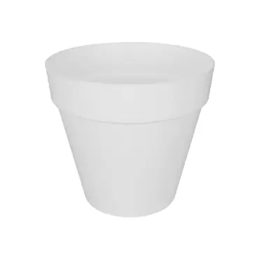 Pot+wiel loft urban rond d60cm wit - afbeelding 1