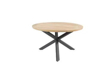 Prado tafel Ø130x75cm met 4 Puccini stoelen, 4 Seasons Outdoor tafel, Tuincentrum Outlet
