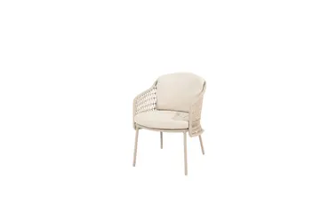 Prado tafel Ø130x75cm met 4 Puccini stoelen stoel, 4 Seasons Outdoor, Tuincentrum Outlet