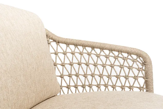 Prado tafel Ø130x75cm met 4 Puccini stoelen detail 1, 4 Seasons Outdoor, Tuincentrum Outlet