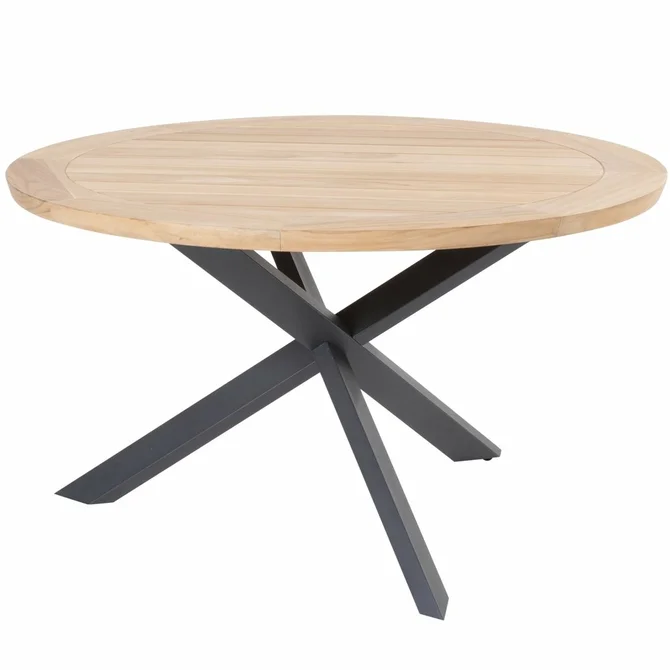 Prado teaktafel Ø130 cm, 4 Seasons Outdoor, tuincentrumoutlet