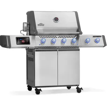 Prestige pro 500 connected zwart schuin, Napoleon, bbqkopen.nl
