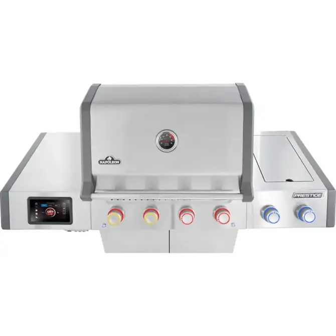 Prestige pro 500 connected zwart bovenaanzicht, Napoleon, bbqkopen.nl