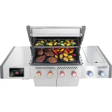 Prestige pro 500 connected zwart sfeer bovenaanzicht, Napoleon, bbqkopen.nl