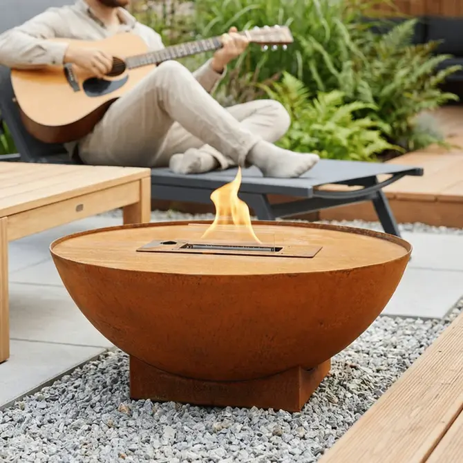 Prometheus 80 Corten sfeer, Tenderflame, tuincentrumoutlet.com