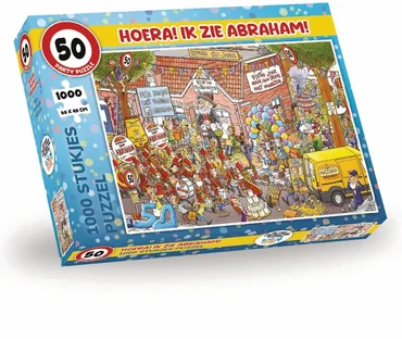 Puzzel hoera ik zie abraham 1000 - afbeelding 1
