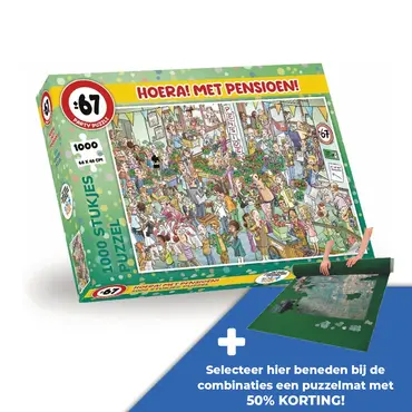 Puzzel hoera met pensioen 1000
