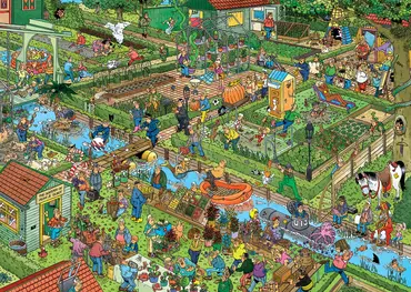 Puzzel jvh de volkstuintjes 1000 - afbeelding 2