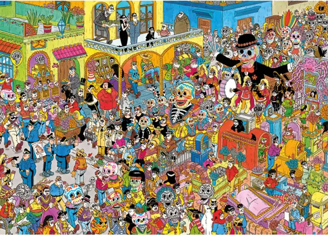 Puzzel jvh dia muertos 1000 03.23 - afbeelding 3