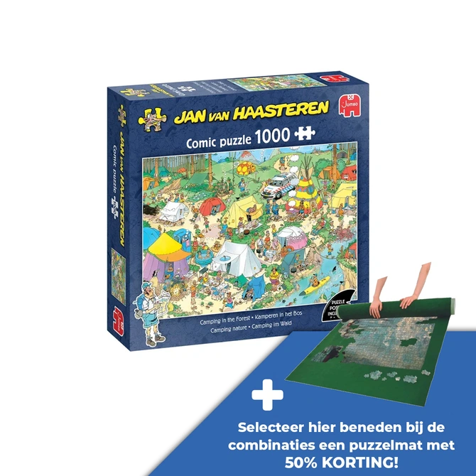 Puzzel jvh kamperen in het bos 1000 - afbeelding 1