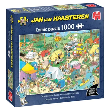 Puzzel jvh kamperen in het bos 1000