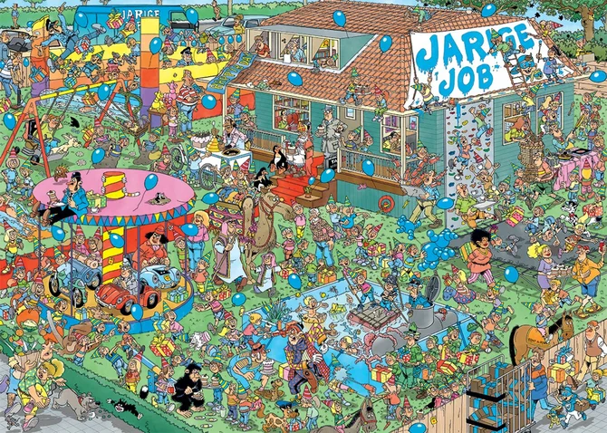 Puzzel jvh kinderf jarige job 1000 - afbeelding 3