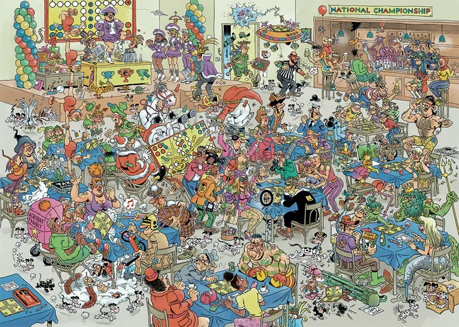 Puzzel jvh nk mens erger 1000 02.25 - afbeelding 3