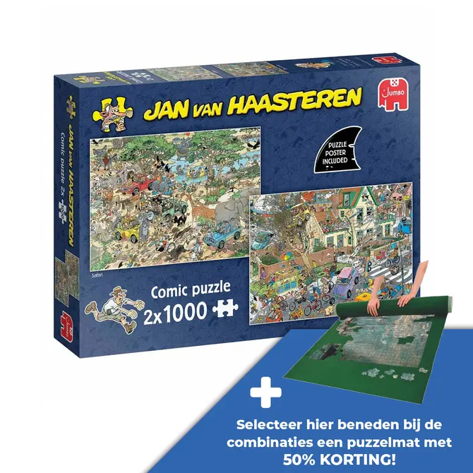 Puzzel jvh safari & storm 2x1000 - afbeelding 1
