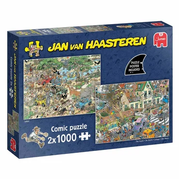 Puzzel jvh safari & storm 2x1000 - afbeelding 1