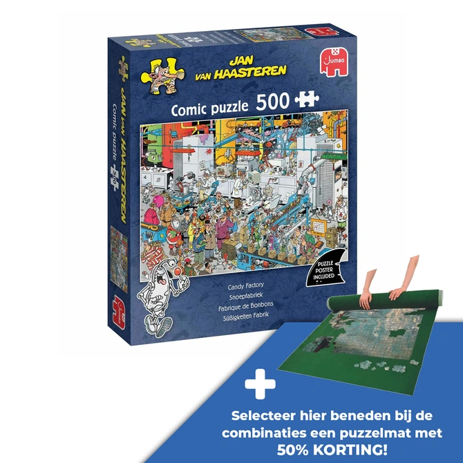 Puzzel jvh snoepfabriek 500 - afbeelding 1
