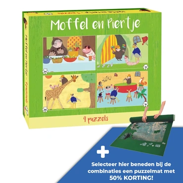 Puzzel moffel&piertje 4 in 1