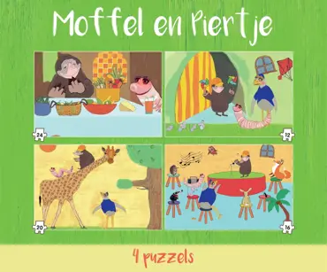 Puzzel moffel&piertje 4 in 1 - afbeelding 2