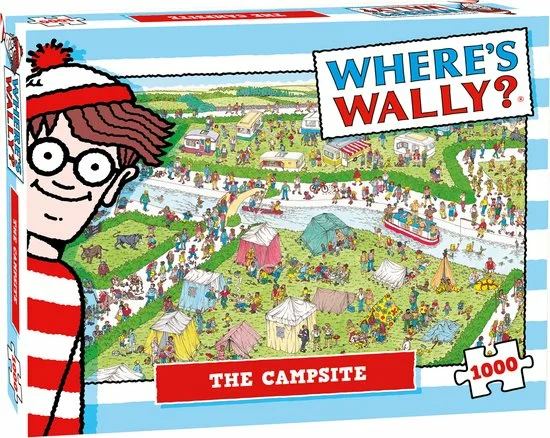 Puzzel wheres wally campsite 1000st - afbeelding 1