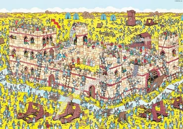 Puzzel wheres wally knight 1000st - afbeelding 2